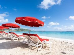 Spend A Day in Paradise at St. Martin’s Orient Bay Beach chairs at ocean