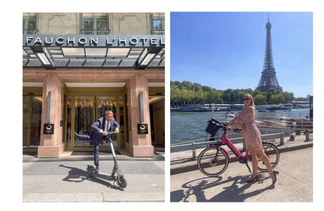 Ebikes and Scooters Available at Fauchon L'Hotel Paris