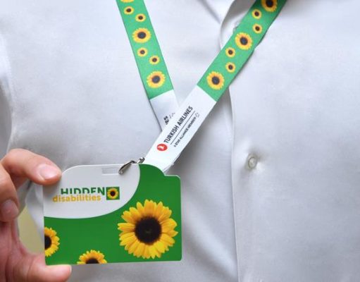 Turkish Airlines launches Sunflower Lanyard to improve travel experience for passengers with disabilities Sunflower Lanyard Service badge