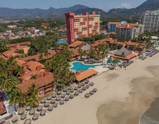 The Day of the Dead Vacation in Mexico Holiday Inn Resort in Ixtapa Aerial View