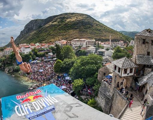 Red Bull Cliff Diving World Series in Mostar Redbull diving team