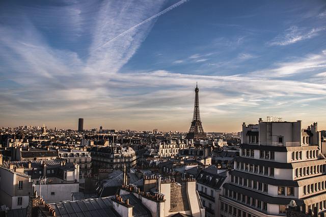 Paris Eiffel Tower Roof Tops