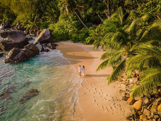 Married couple on beach