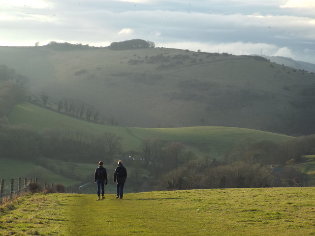 The South Downs Way cycling trail, England