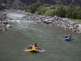 White water rafting boats