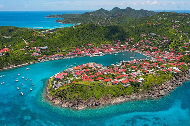 Aerial view of St. Barths
