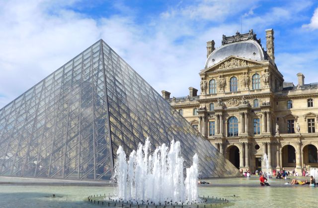 The Louvre Art gallery in Paris