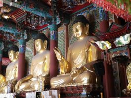 Seoul South Korea Statues Temple