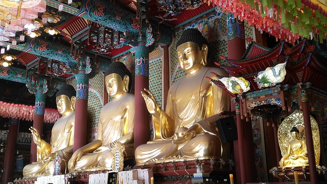 Seoul South Korea Statues Temple