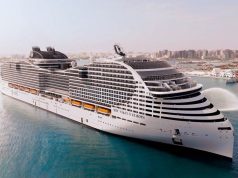 MSC World Europa Successfully Connects To Shore Power For The First Time In The Mediterranean Sea MSC World Europa In Doha, Qatar
