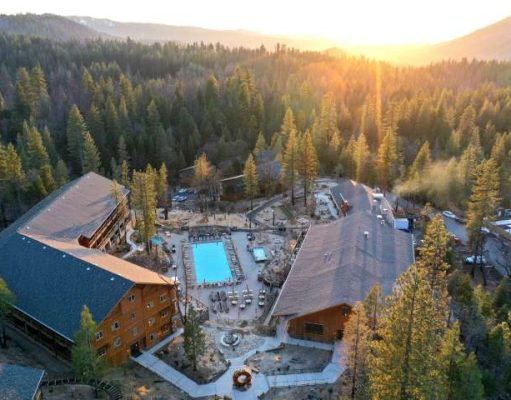 Rush Creek Lodge & Spa: A Purposeful Approach to Wellness and Rejuvenation Inspired by the Beauty and Power of Yosemite Aerial of Rush Creek Lodge & Spa