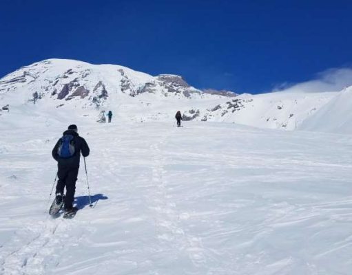 Relax, Rejuvenate, Reflect, Recuperate at Mt. Rainier Snowshoeing at Paradise at Mount Rainier