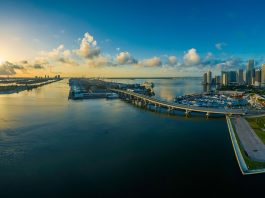Panorama Miami City Skyline