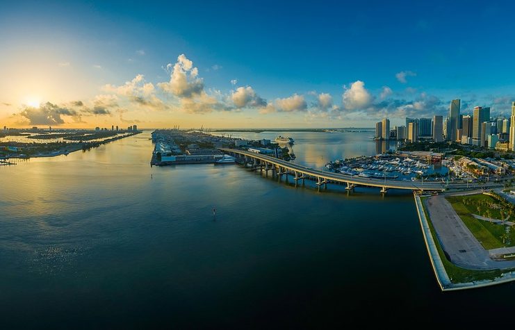 Panorama Miami City Skyline