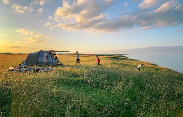 Camping by the Baltic Sea