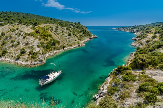 Sailing in Trogir, Croatia