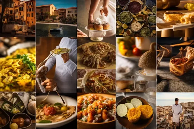 collage of many great culinary travel destinations