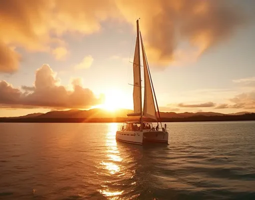 Vacation Company Shares Top Destinations To Chase The Summer Sun catamaran sailing in the south pacific