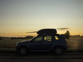 SUV on a road trip