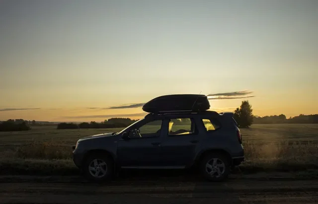 SUV on a road trip