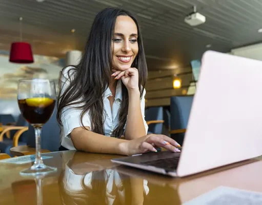Day Rooms: A Smart Way To Bridge The Gap Between Flights Business woman working in airport lounge