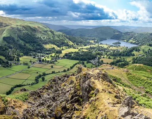 The UK’s best hidden winter destinations for a quiet retreat View of Derwentwater lake from Lattrig moorland, England, United kingdom