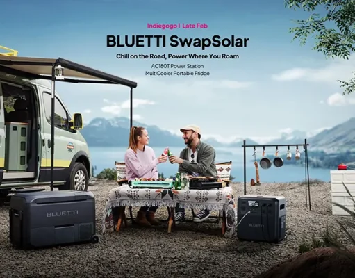 BLUETTI’s First Ecosystem SwapSolar Keeps Your Gadgets Powered and Drinks Chilled in Your Week-long Road Trips