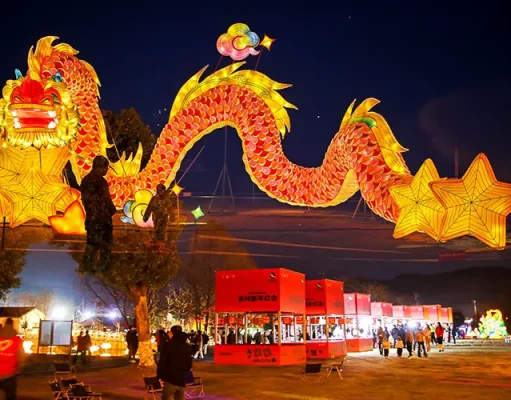 Original Dragon Lantern by “Yucun Global Partner” in Anji, Zhejiang, China