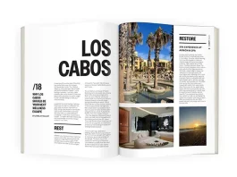travel magazine article on Los Cabos, Mexico