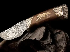 Ornamental hunting knife.