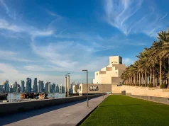Exploring Qatar: A Solo Traveler’s Journey Seafront of Doha skyline and Museum of Islamic Art view during sunny day Doha, Qatar