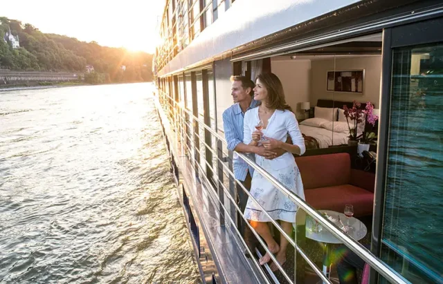 Clasp a glass of fine champagne and join us in the golden hour, where the whisper of the river and the warmth of the setting sun make for a perfect retreat. Here, aboard the luxury of our river cruise, timeless moments await around every bend
