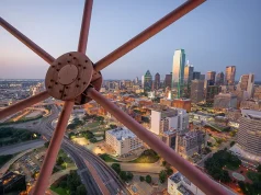 Rolling the Dice on Luxury: Discover Texas’ Top Casino Resorts for Family and Leisure Travelers Dallas, Texas, USA downtown skyline at dusk viewed from above.