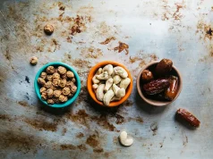 Exploring the World’s Best Healthy Travel Snacks three bowls of nuts for snacking