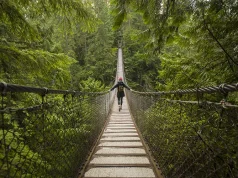 10 Things to Do in Vancouver Woman on suspension bridge, North Vancouver, British Columbia, Canada