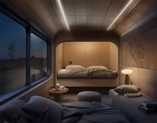 Dreamstar Lines Unveils Renderings of Art Deco-Inspired Interiors for Luxury Overnight Rail Service