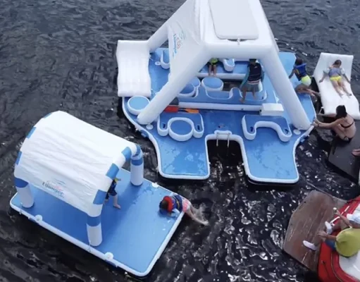 New Inflatable Island Brings Resort-Style Relaxation to Everyday Water Enthusiasts