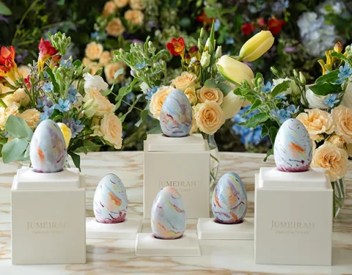 Jumeirah Carlton Tower Joins London’s Big Egg Hunt in Support of Charity with a Bespoke Creation by Emirati Artist Hashel Al Lamki