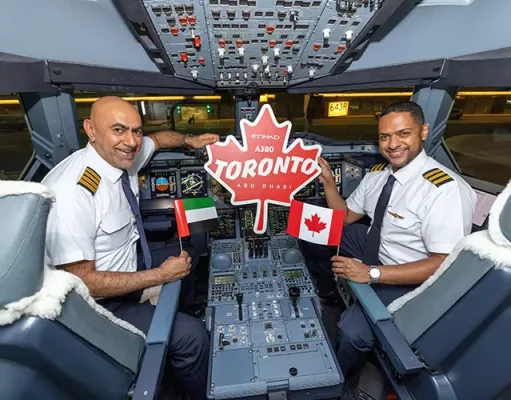 Etihad touches down with daily A380 flights to Toronto