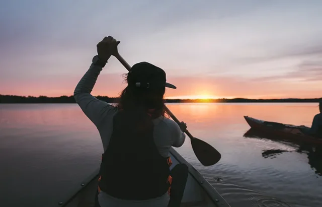 Paddle on a lake in Dalarna (2) copy