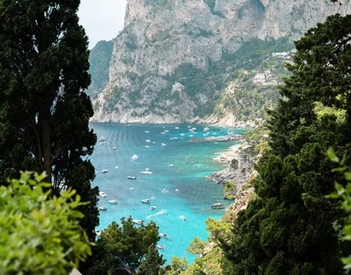 The Island of Capri and its Blue Grotto, a jewel of the Tyrrhenian Sea