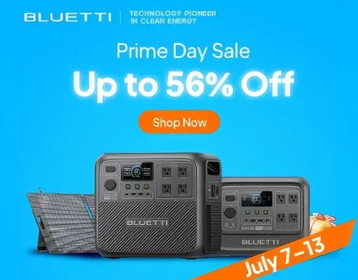 BLUETTI Kicks Off Prime Day with Official Launch of Elite 100 V2 and Up to 56% Off Sitewide