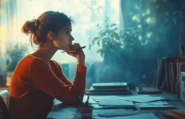 young-woman-sitting-desk-thinking-looking-out-window copy