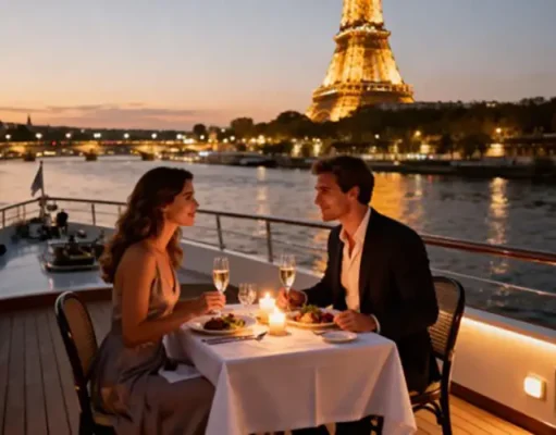 The most romantic way to see Paris: a Seine river dinner cruise