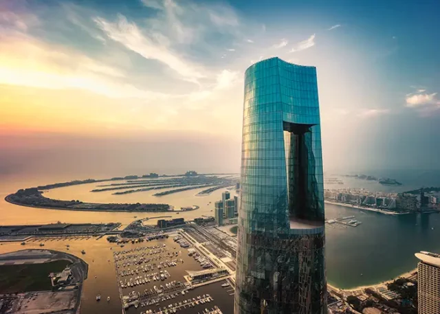 Aerial The Palm View - Ciel Dubai Marina copy