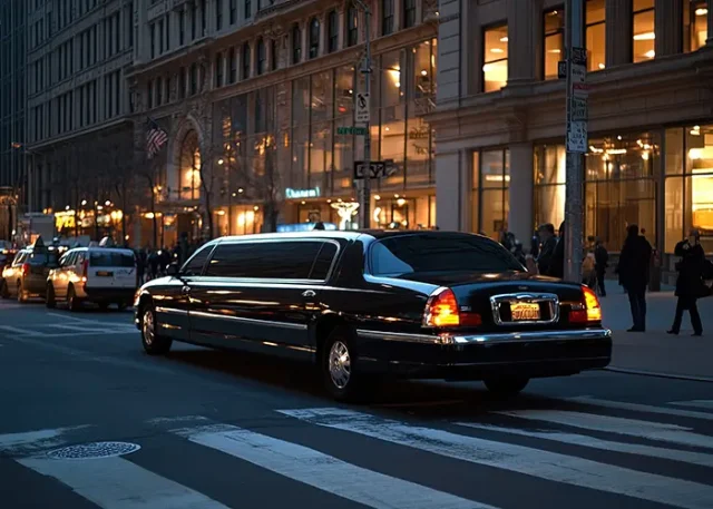 black-car-is-driving-down-street copy