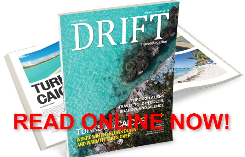 photo of the DRIFT Travel Magazine Winter 2026 issue