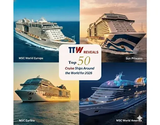 Top 50 Cruise Ships Around the World for 2026 Revealed by TTW