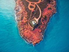 Exploring Broome: Western Australia’s Iconic Coastal Escape An aerial view of the scenic landscape in Broome.