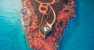 Exploring Broome: Western Australia’s Iconic Coastal Escape An aerial view of the scenic landscape in Broome.